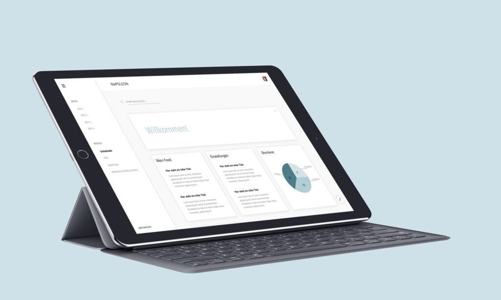 Napoleon iPad Screen 1, mobile Mitarbeiter App für KMU