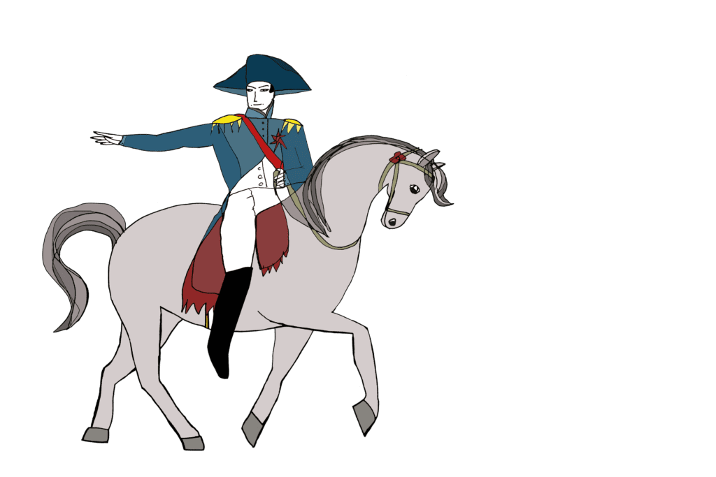 Napoleon auf dem Pferd